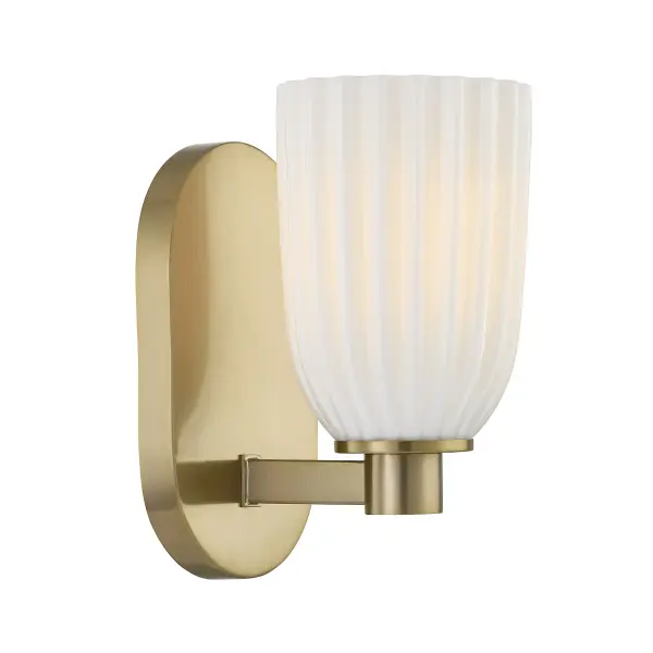Baldwin 1-Light Wall Wall Sconce in Noble Brass - Image 4