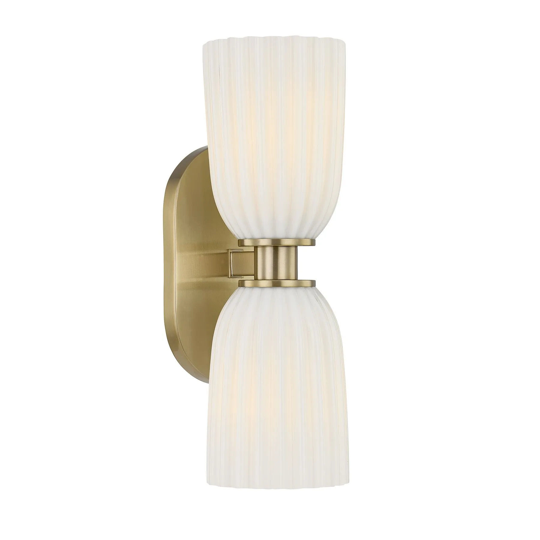 Baldwin Two Light Wall Sconce in Noble Brass