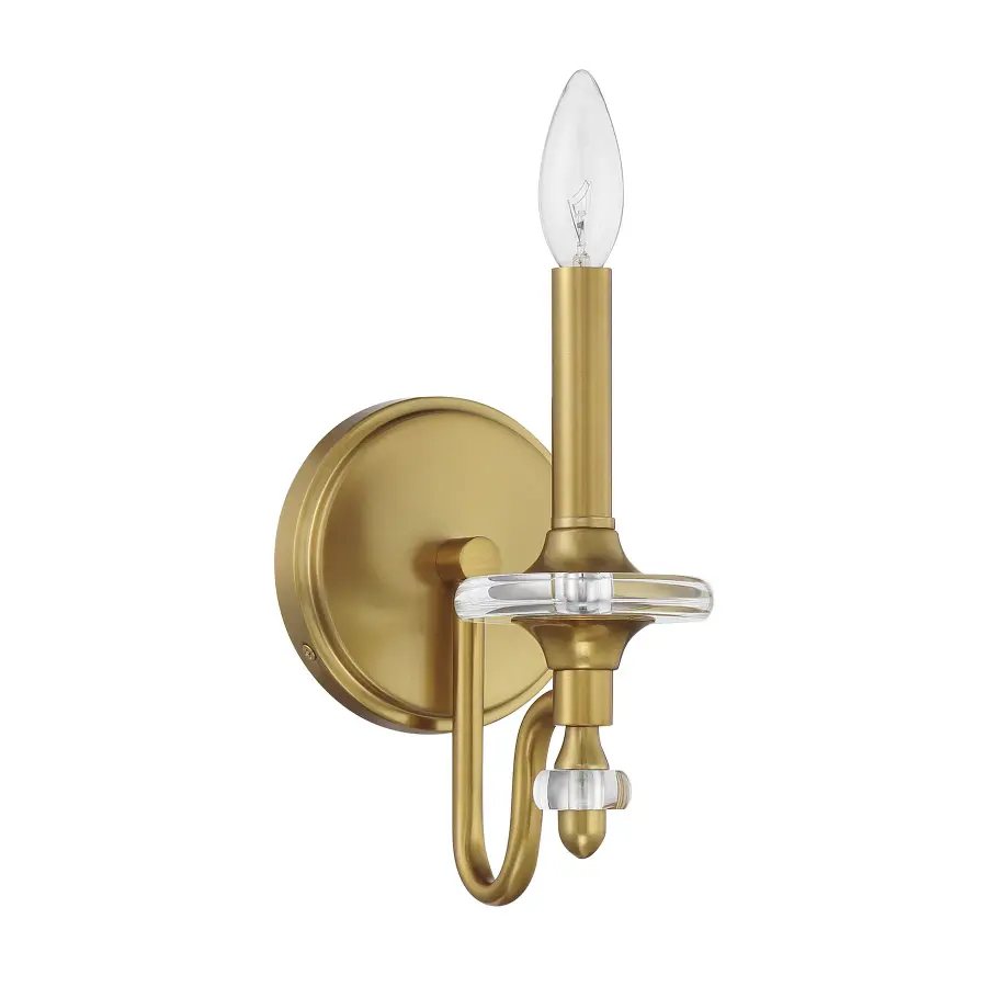 Champlain 1-Light Wall Sconce in Warm Brass - Image 2