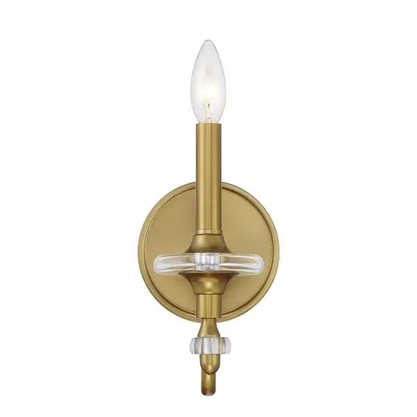 Champlain 1-Light Wall Sconce in Warm Brass - Image 3