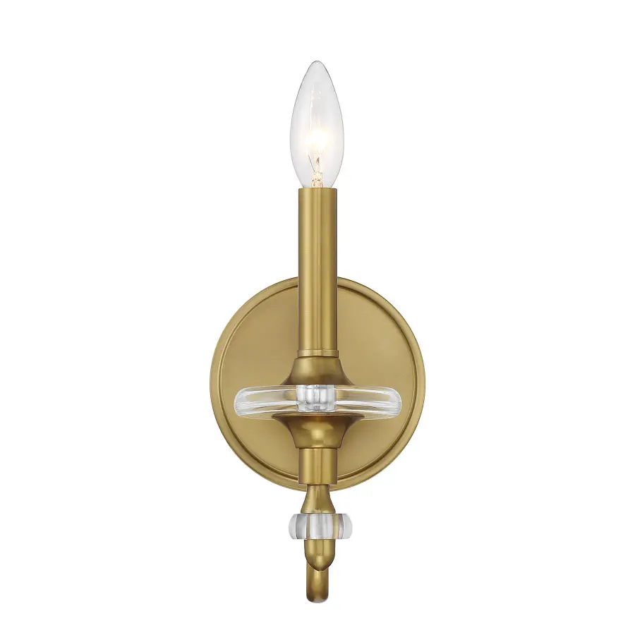 Champlain 1-Light Wall Sconce in Warm Brass - Image 3