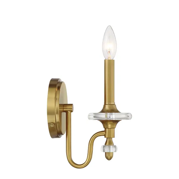 Champlain 1-Light Wall Sconce in Warm Brass - Image 5