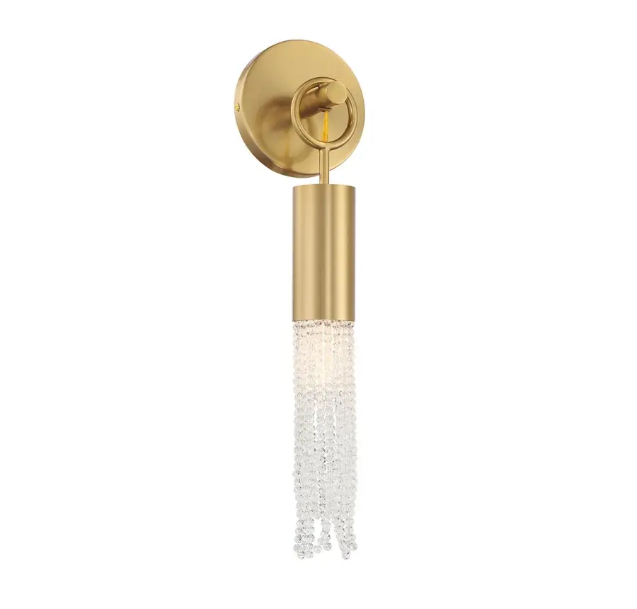 Chelsea One Light Wall Sconce in Warm Brass - Image 1