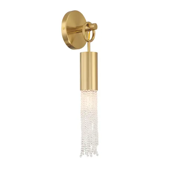 Chelsea 1-Light Wall Sconce in Warm Brass - Image 4