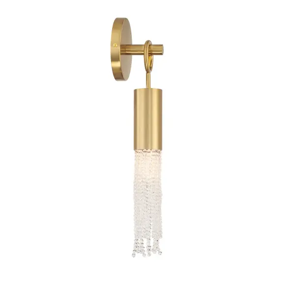 Chelsea 1-Light Wall Sconce in Warm Brass - Image 5