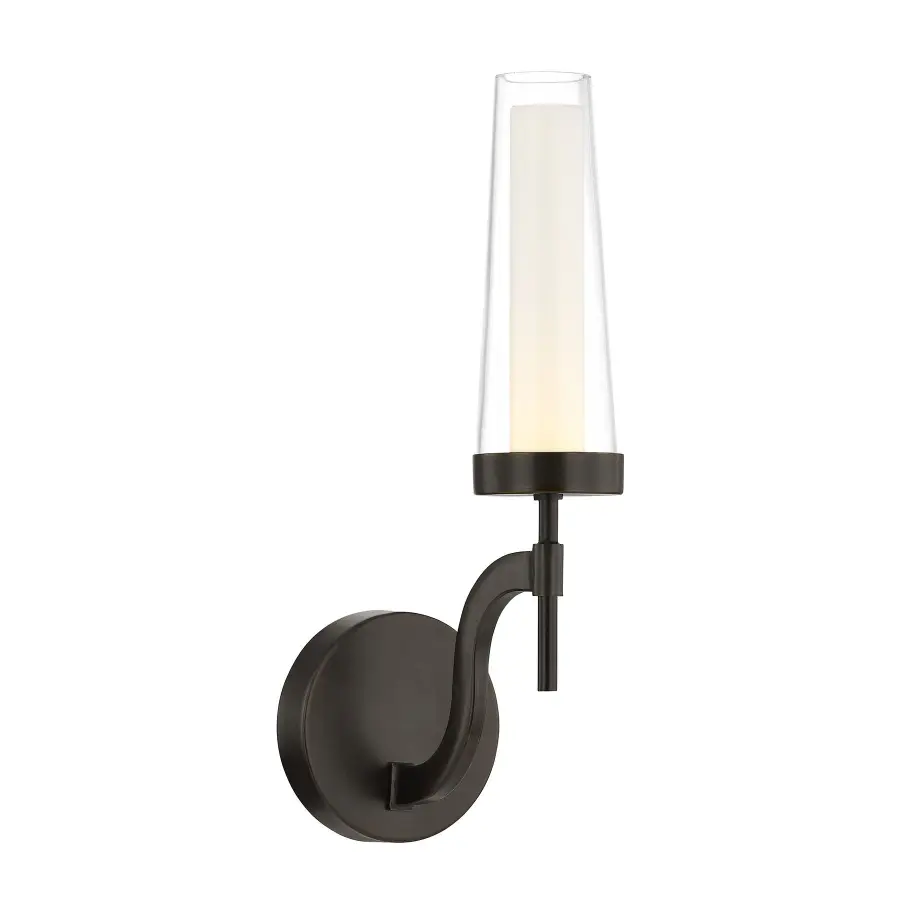 Butler 1-Light Wall Sconce in Mediterranean Bronze - Image 1
