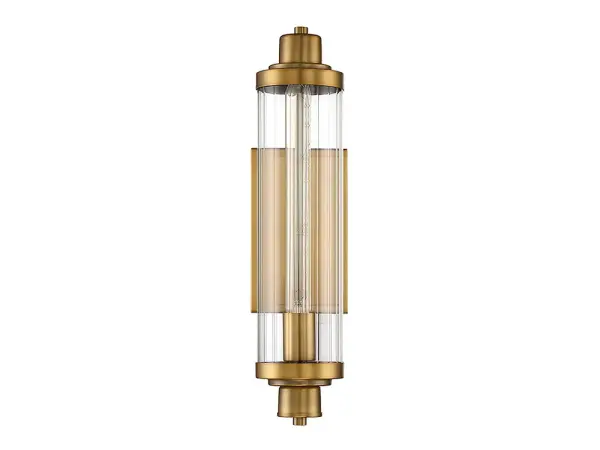 Pike 1-Light Wall Sconce in Warm Brass - alternate view