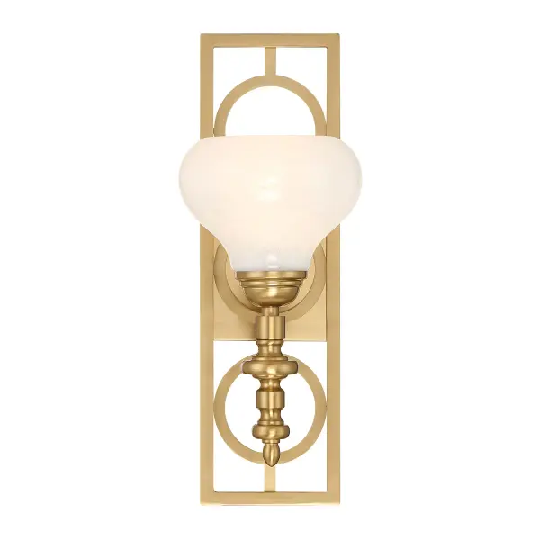 Allston One Light Wall Sconce in Warm Brass - Image 3
