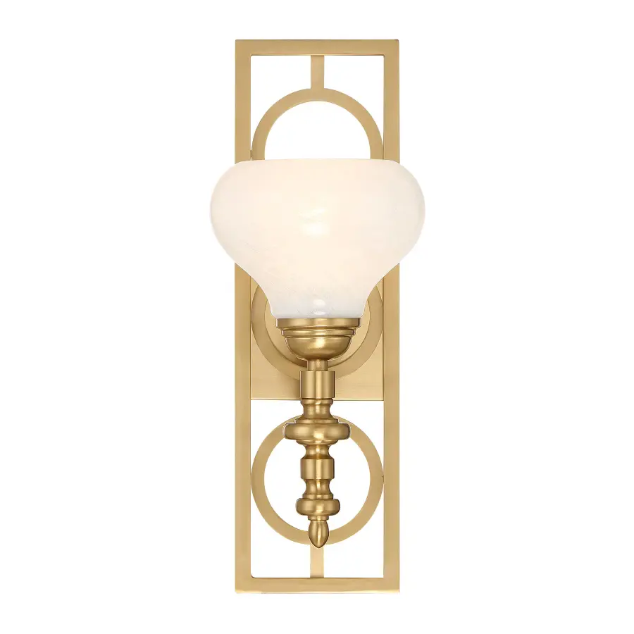 Allston One Light Wall Sconce in Warm Brass - Image 3