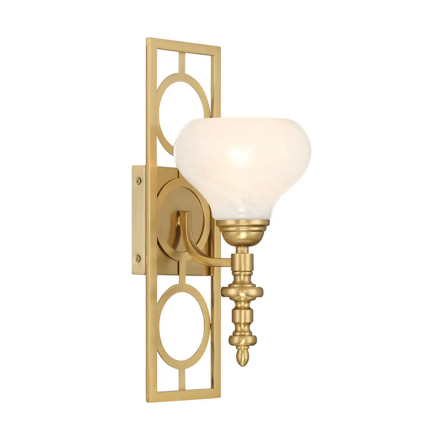 Allston One Light Wall Sconce in Warm Brass - Image 4