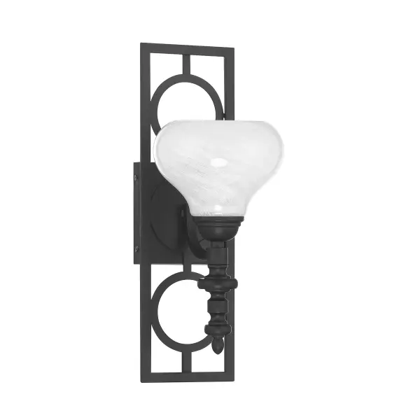 Allston 1-Light Wall Sconce in Matte Black - alternate view