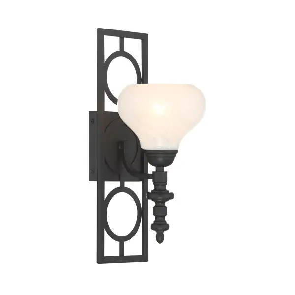 Allston 1-Light Wall Sconce in Matte Black - Image 4