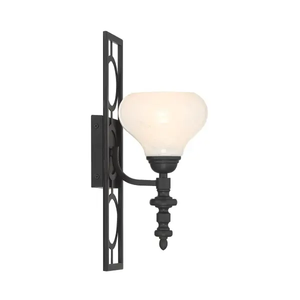Allston 1-Light Wall Sconce in Matte Black - Image 5