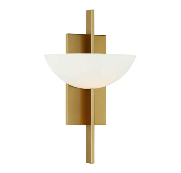 Fallon 1-Light Wall Sconce in Warm Brass