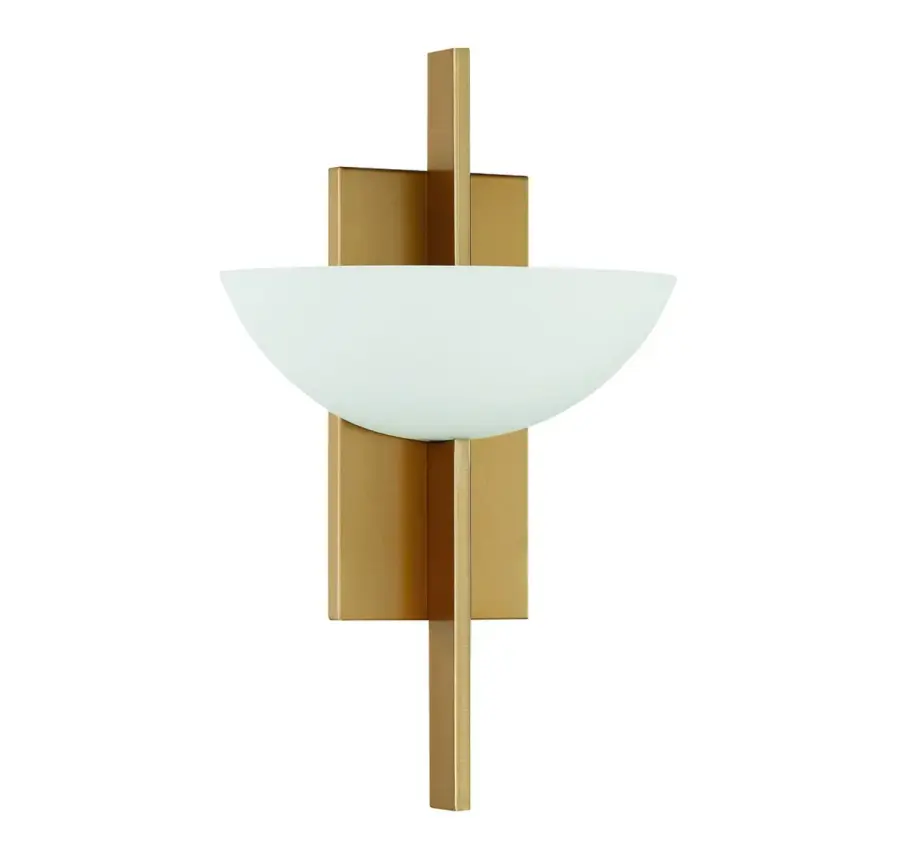 Fallon 1-Light Wall Sconce in Warm Brass - Image 2