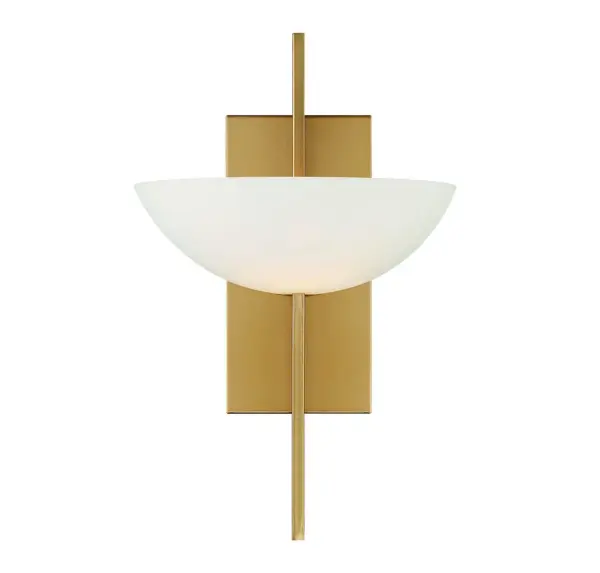 Fallon 1-Light Wall Sconce in Warm Brass - Image 3