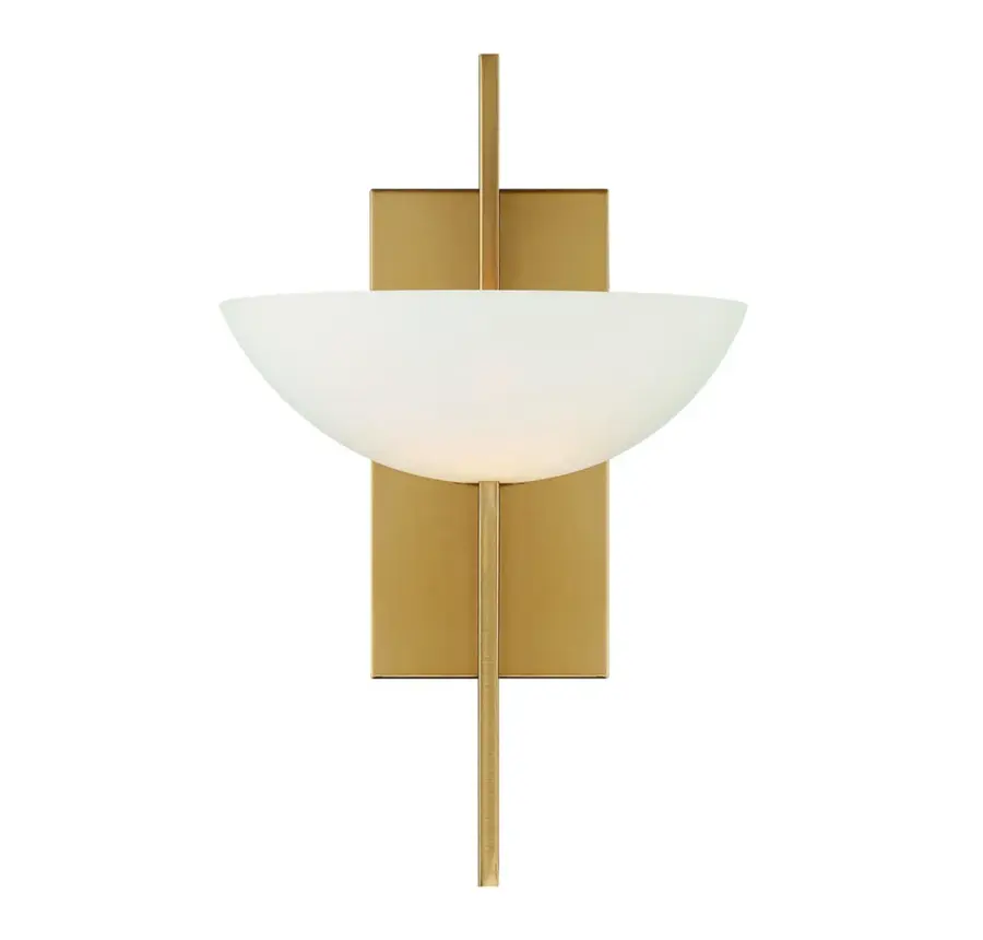 Fallon 1-Light Wall Sconce in Warm Brass - Image 3