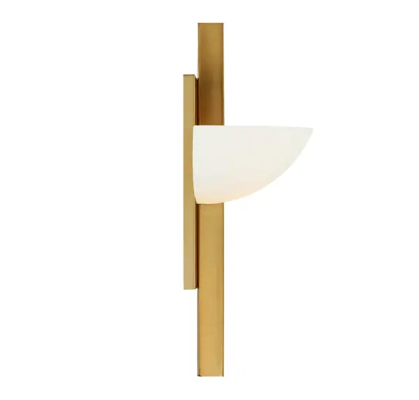 Fallon 1-Light Wall Sconce in Warm Brass - Image 5