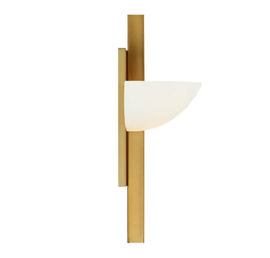 Fallon 1-Light Wall Sconce in Warm Brass - Image 5