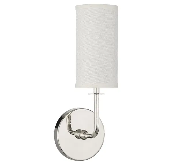 Powell 1-Light Wall Sconce in Polished Nickel - alternate view