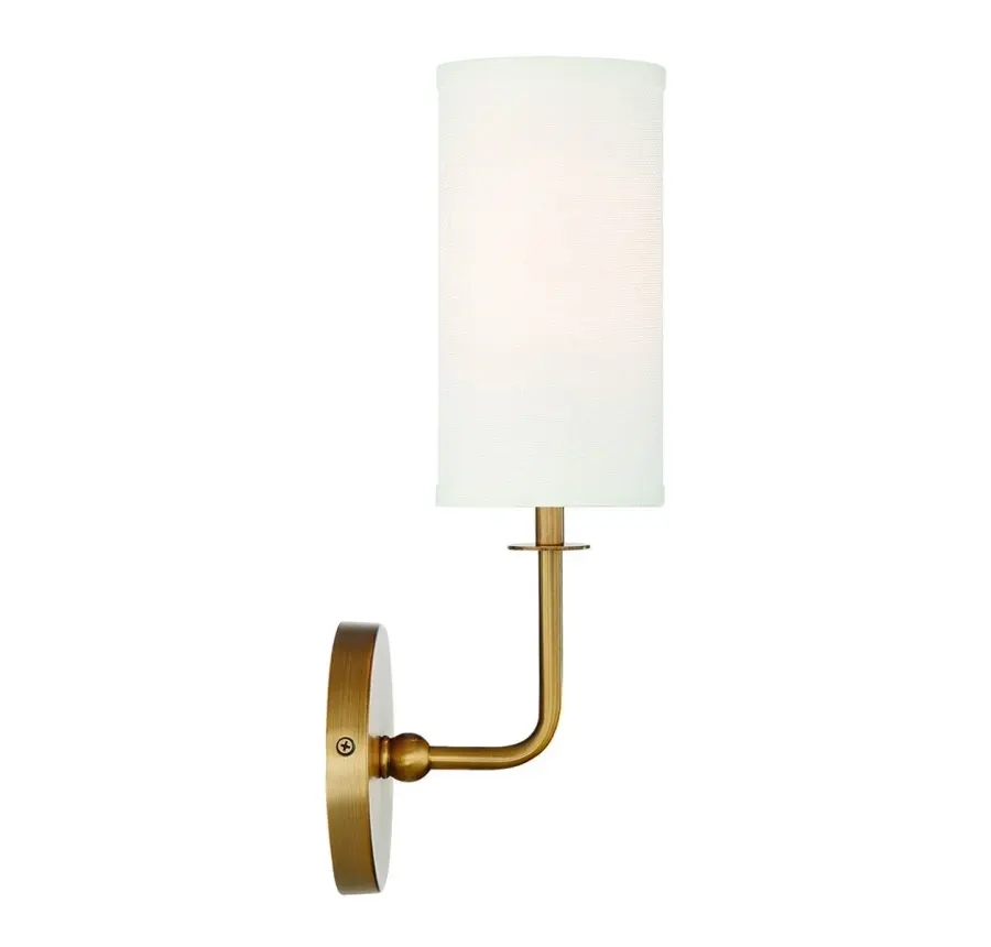 Powell One Light Wall Sconce in Warm Brass - Image 5