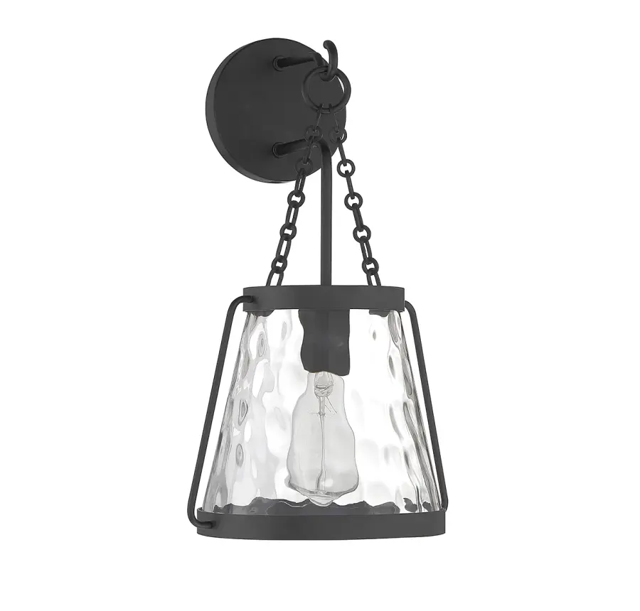 Crawford One Light Wall Sconce in Matte Black - Image 2