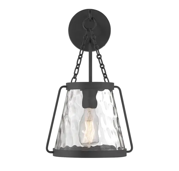 Crawford One Light Wall Sconce in Matte Black - Image 3