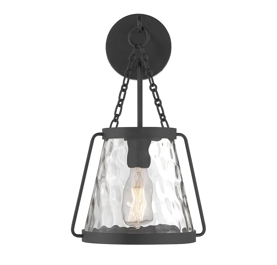 Crawford One Light Wall Sconce in Matte Black - Image 3