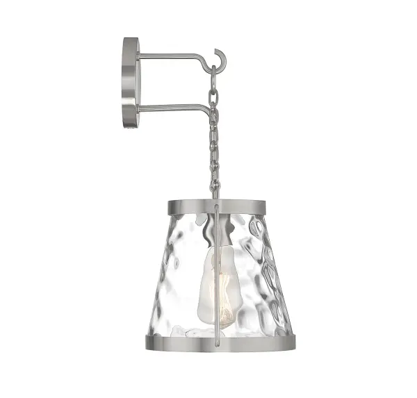 Crawford 1-Light Wall Sconce in Satin Nickel - Image 5