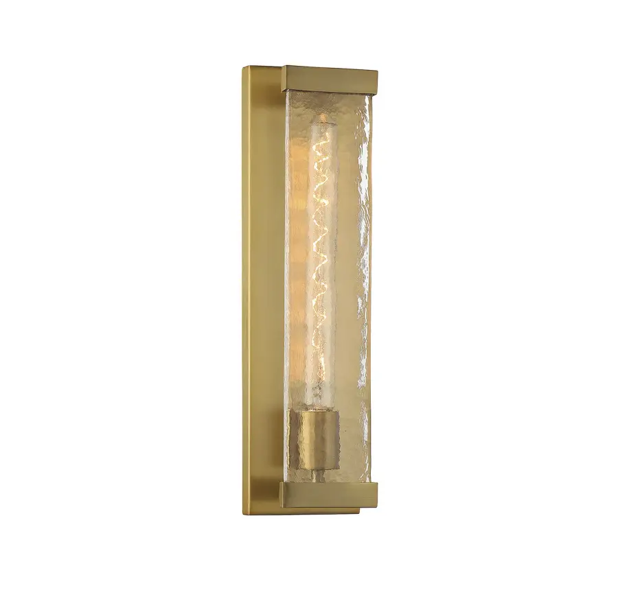 Alberta One Light Wall Sconce in Warm Brass - Image 1