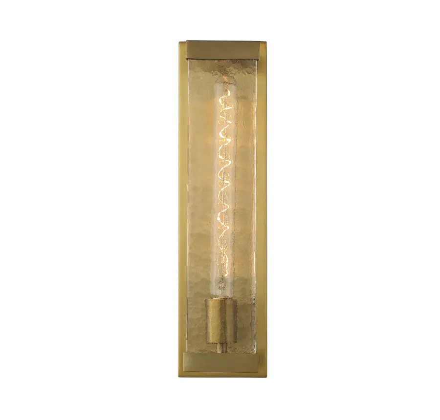 Alberta One Light Wall Sconce in Warm Brass - Image 3