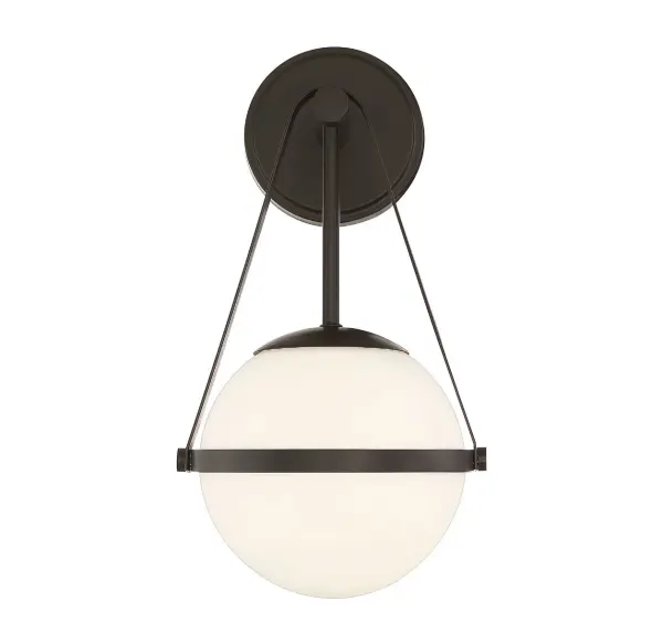 Polson 1-Light Wall Sconce in Matte Black - Image 3