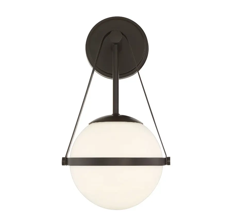 Polson 1-Light Wall Sconce in Matte Black - Image 3