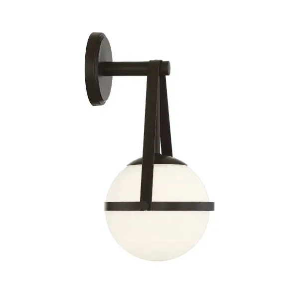 Polson 1-Light Wall Sconce in Matte Black - Image 5