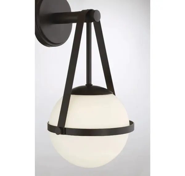 Polson 1-Light Wall Sconce in Matte Black - Image 6