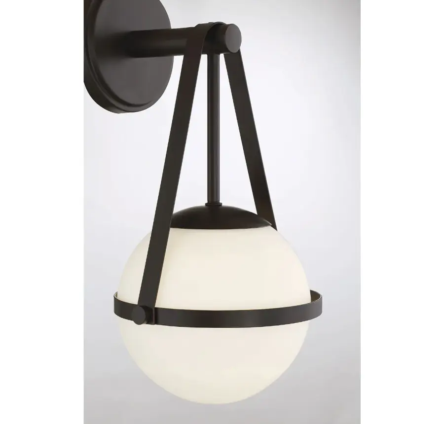Polson 1-Light Wall Sconce in Matte Black - Image 6