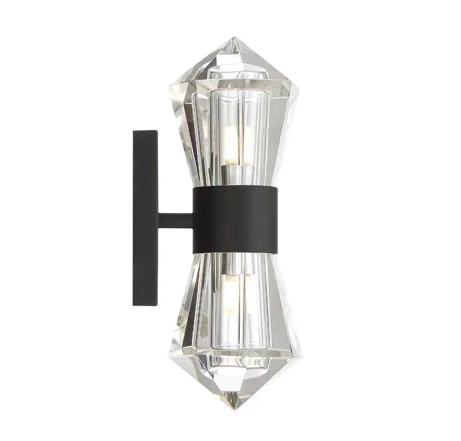 Dryden 2-Light LED Wall Sconce in Matte Black - Image 5