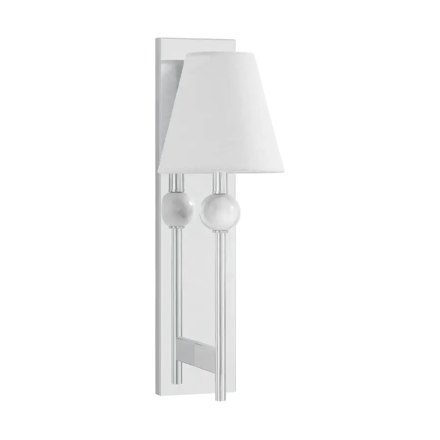 Travis One Light Wall Sconce in Polished Chrome - Image 2