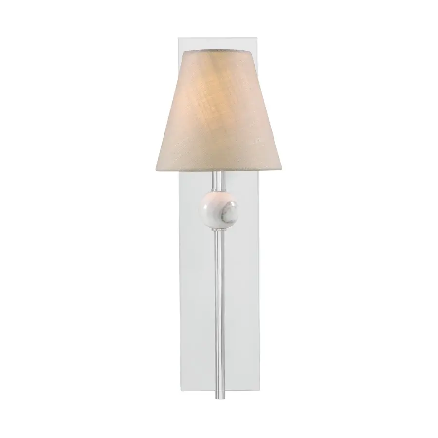 Travis One Light Wall Sconce in Polished Chrome - Image 3