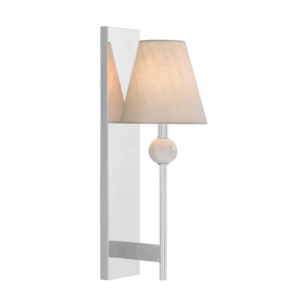 Travis One Light Wall Sconce in Polished Chrome - Image 4