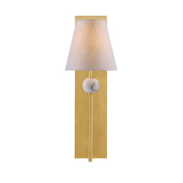 Travis One Light Wall Sconce in Warm Brass - Image 3