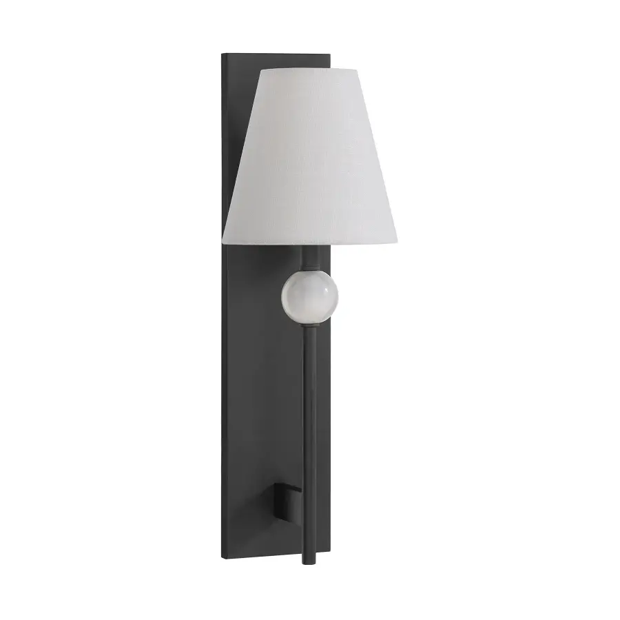 Travis 1-Light Wall Sconce in Matte Black - Image 2