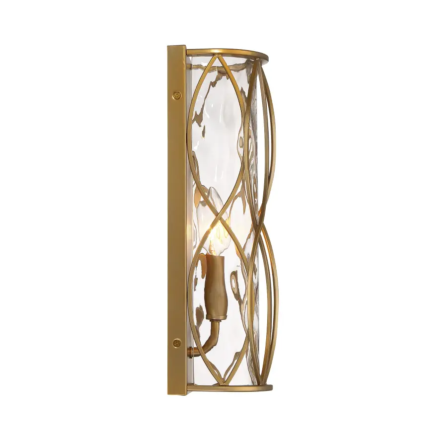 Snowden 1-Light Wall Sconce in Burnished Brass - Image 5