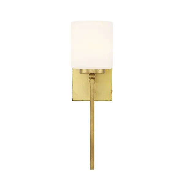 Quatrain 1-Light Wall Sconce in True Gold - Image 3