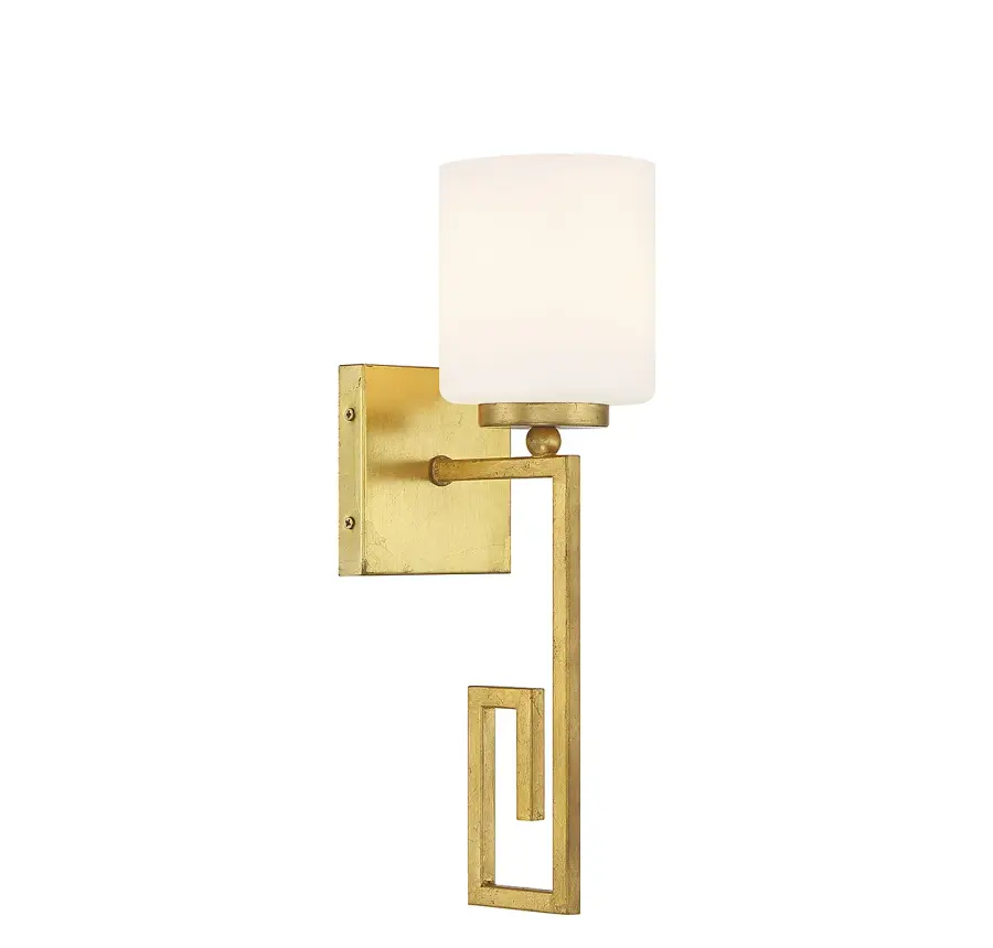 Quatrain 1-Light Wall Sconce in True Gold - Image 4
