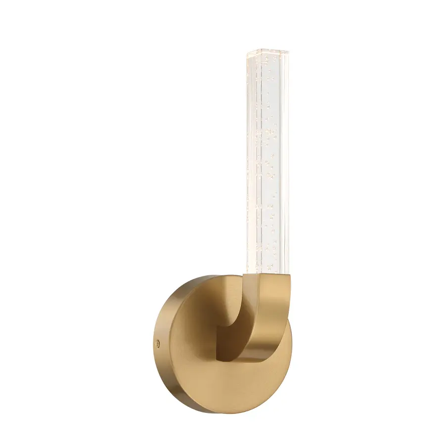 Del Mar 1-Light LED Wall Sconce in Warm Brass by Breegan Jane - Image 1