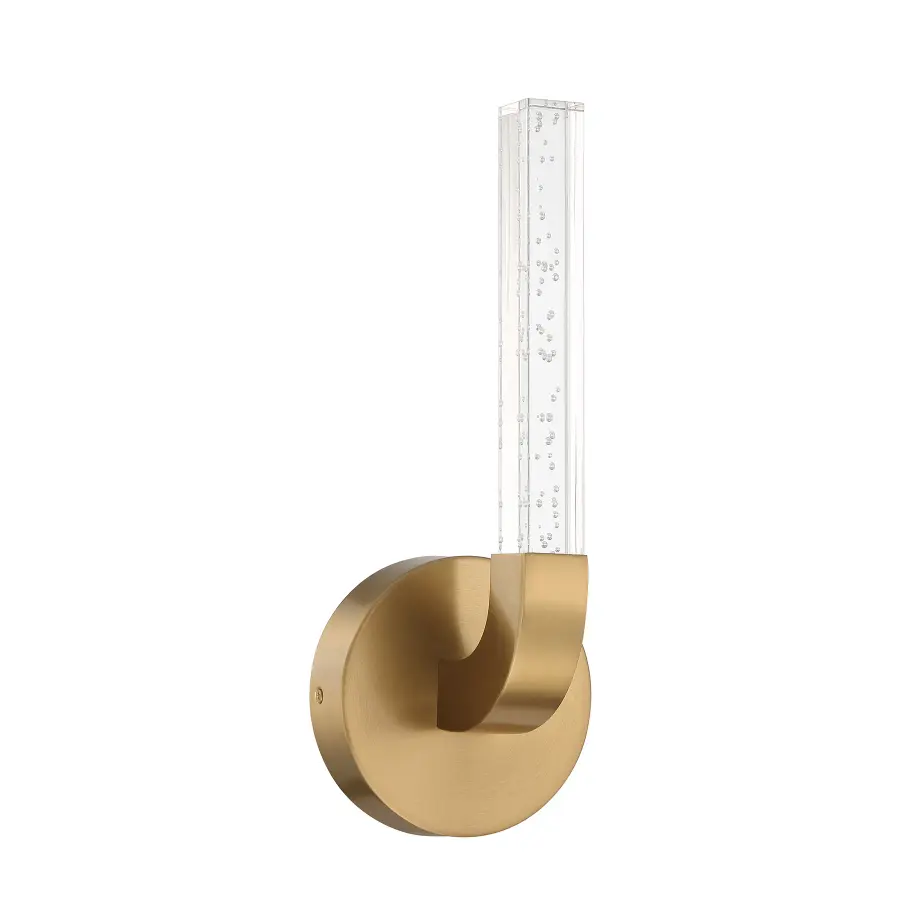 Del Mar 1-Light LED Wall Sconce in Warm Brass by Breegan Jane - Image 2
