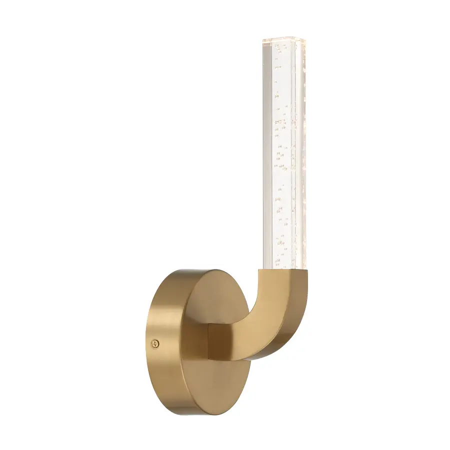 Del Mar 1-Light LED Wall Sconce in Warm Brass by Breegan Jane - Image 4