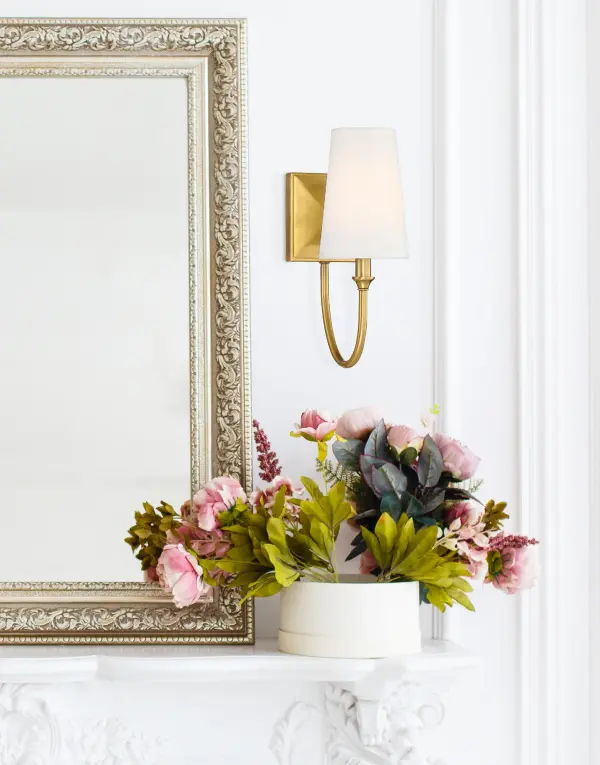 Cameron 1-Light Wall Sconce in Warm Brass - Image 11