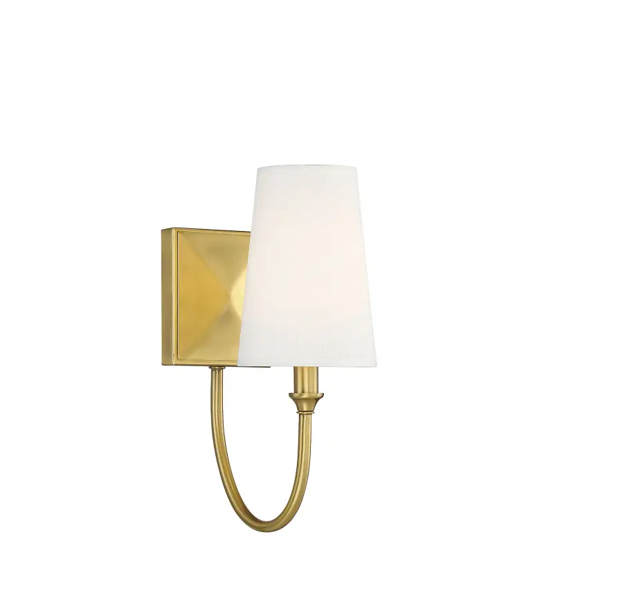 Cameron 1-Light Wall Sconce in Warm Brass - Image 6